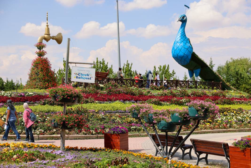 Konya’daki Türkiye’nin en büyük bahçesine ziyaretçi akını 13